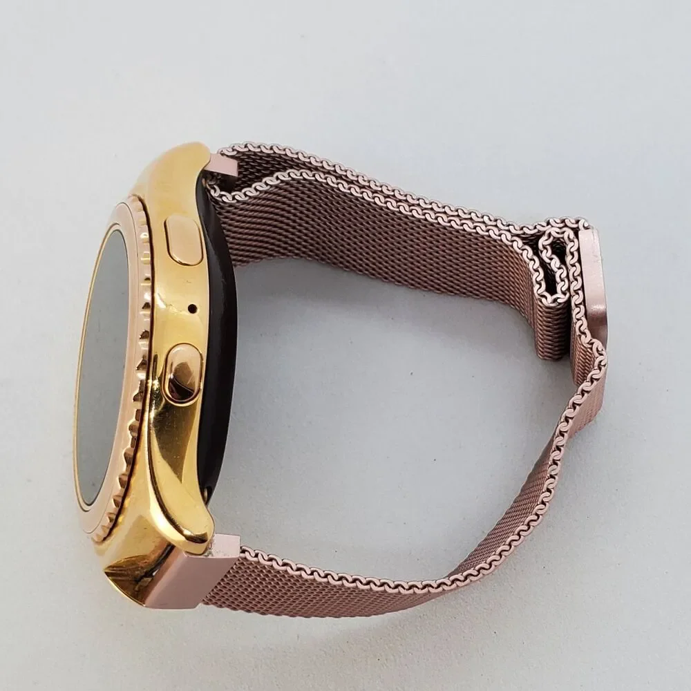 Samsung‎ Galaxy Gear S2 40MM Rose Gold Case Rose Gold Milanese Band Working